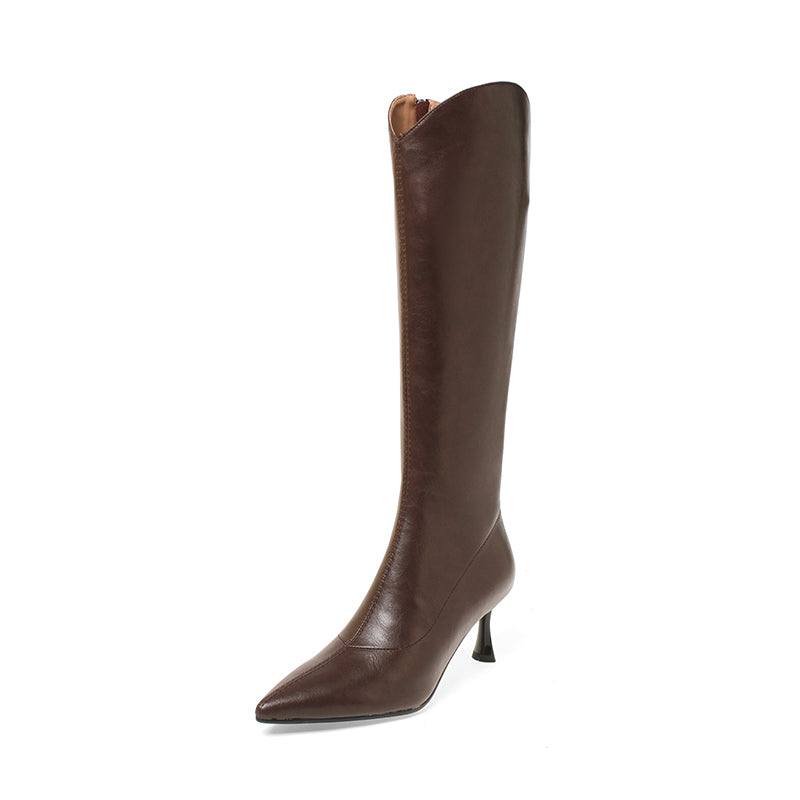 Karin Luna Elegant Style v Pointed Toe Stiletto Long Boots