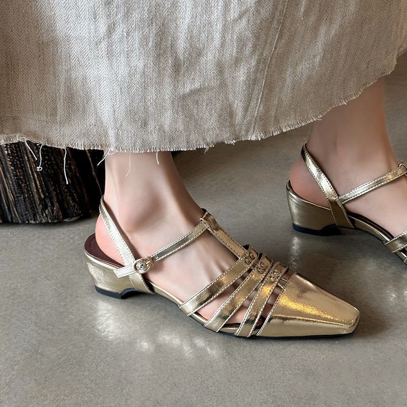 Karin Luna Classic Old Money Style Closed Toe Sandals