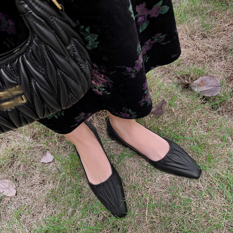 Karin Luna In Stock Spot Goods    Vintage Classic Style Shallow Mouth Single Shoes