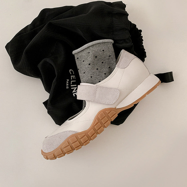 Karin Luna Casual Sports Bottom  Magic Tape Round Toe Casual Style Single Shoes