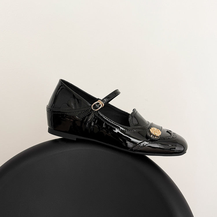 Karin Luna In Stock In Stock Vintage Mary Jane Series·Single Strap Flats