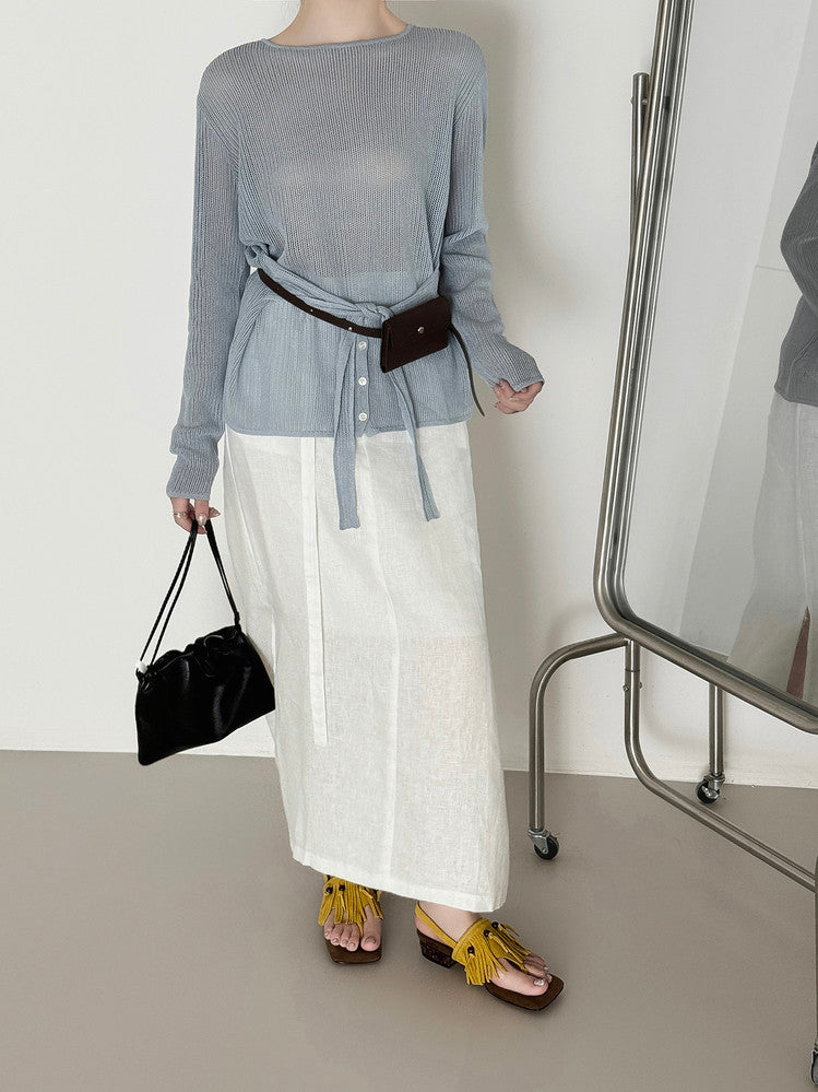 Karin Luna  Tassel Series~Spot Goods  In-stock Clip-toe Square Toe Sandals