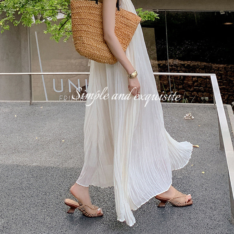 Karin Luna Bestseller Woven Vacation Style Series~ Elegant High Heel Slippers