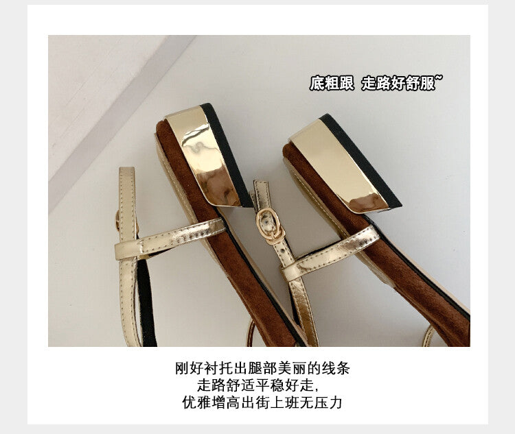 Karin Luna Bestseller Popular Featured products a Large Number of Spot Goods  Comes with data included  Thin Strap T Word Sandals