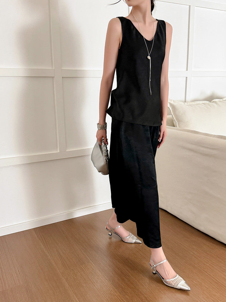 Karin Luna In Stock Spot Goods  Elegant Mesh Pointed Toe Sandals