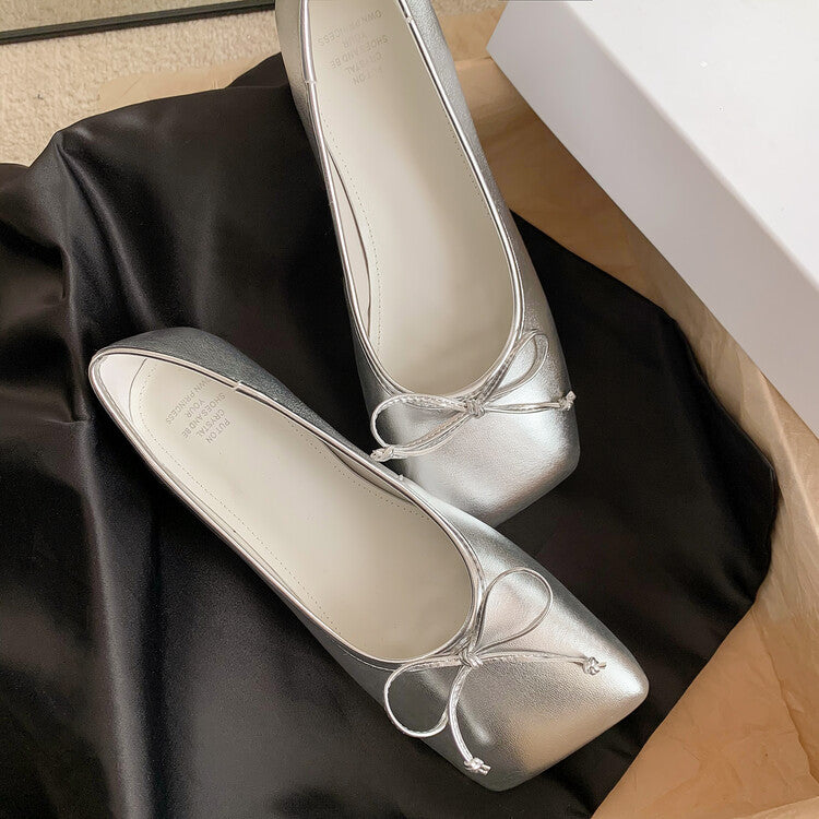 Karin Luna In Stock Spot Goods  Hurry up and grab this hot item!！Square-Toed Flat Granny Shoes