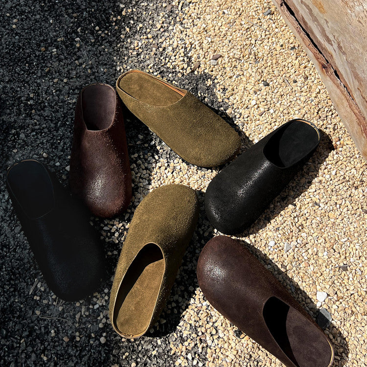 Karin Luna Full Layer Inside and Out~Spot Goods Spot Goods Basic Versatile Mules Slippers