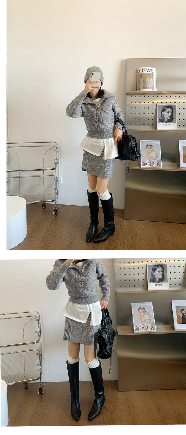 Karin Luna In Stock  In-stock Square Toe Straight Slip-on Long Boots