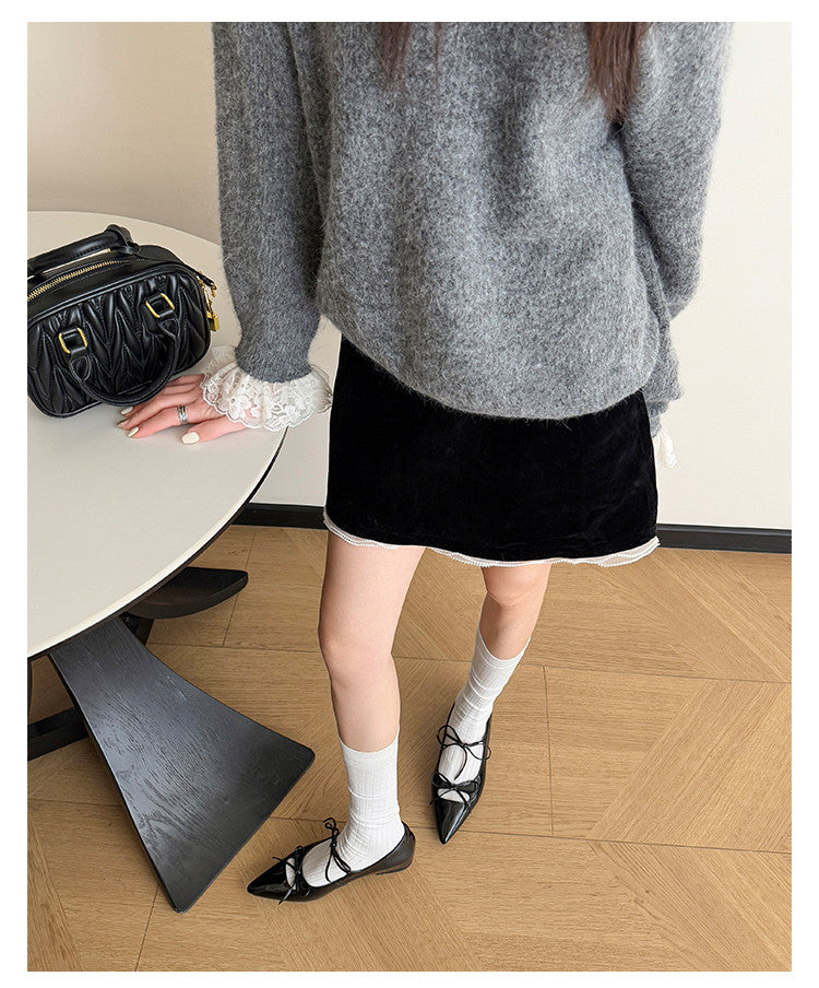 Karin Luna In Stock Spot Goods  Hot-selling Element Bowknot Square Toe Pointed Toe Single Shoes