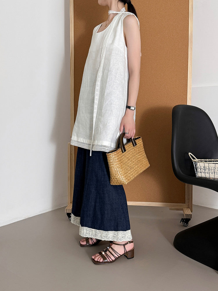 Karin Luna Bohemian Vacation Style~Square Toe Open Toe Sandals