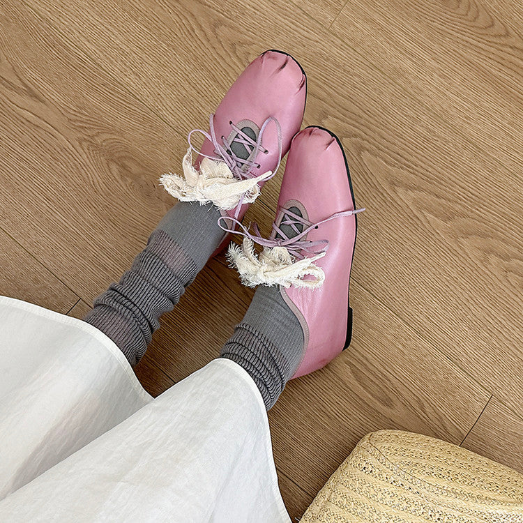 Karin Luna In Stock In Stock  Xiaohongshu Hot Sale Full Leather Round Toe Deep Mouth Single Shoes