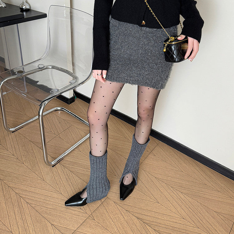 Karin Luna In Stock In Stock ~Basic Versatile French Style Small Square Toe Shallow Mouth Single Shoes
