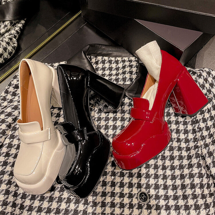 Karin Luna ck Popular Hot Girl Red high heels Full leather inside and out Cow Patent Leather Super High Heel