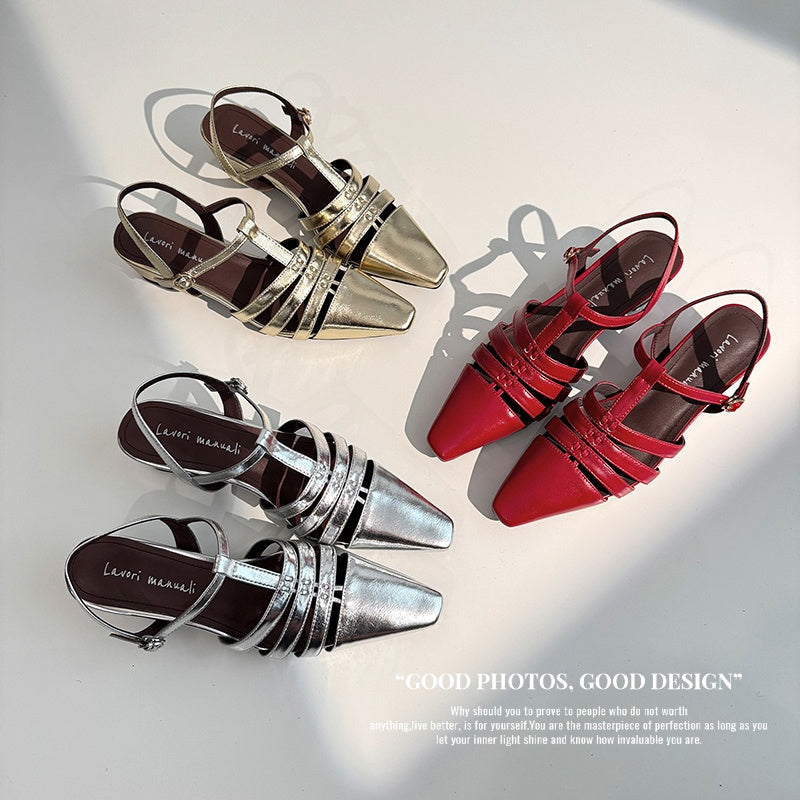 Karin Luna Classic Old Money Style Closed Toe Sandals