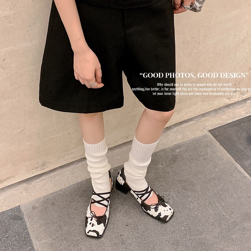 Karin Luna Hot Item Hot Item Xiaohongshu Hot Item  Comes with Bowknot Mary Jane Flats