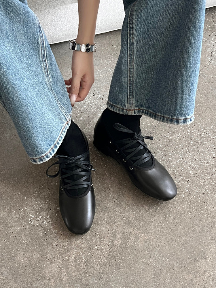 Karin Luna Round Toe Internal Height Increase Lace-up Ankle Boots