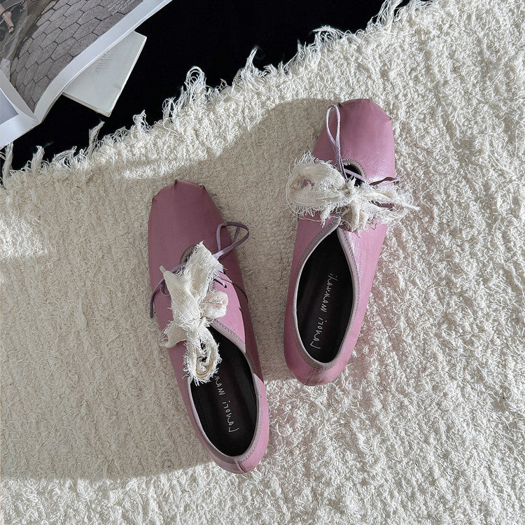 Karin Luna In Stock In Stock  Xiaohongshu Hot Sale Full Leather Round Toe Deep Mouth Single Shoes