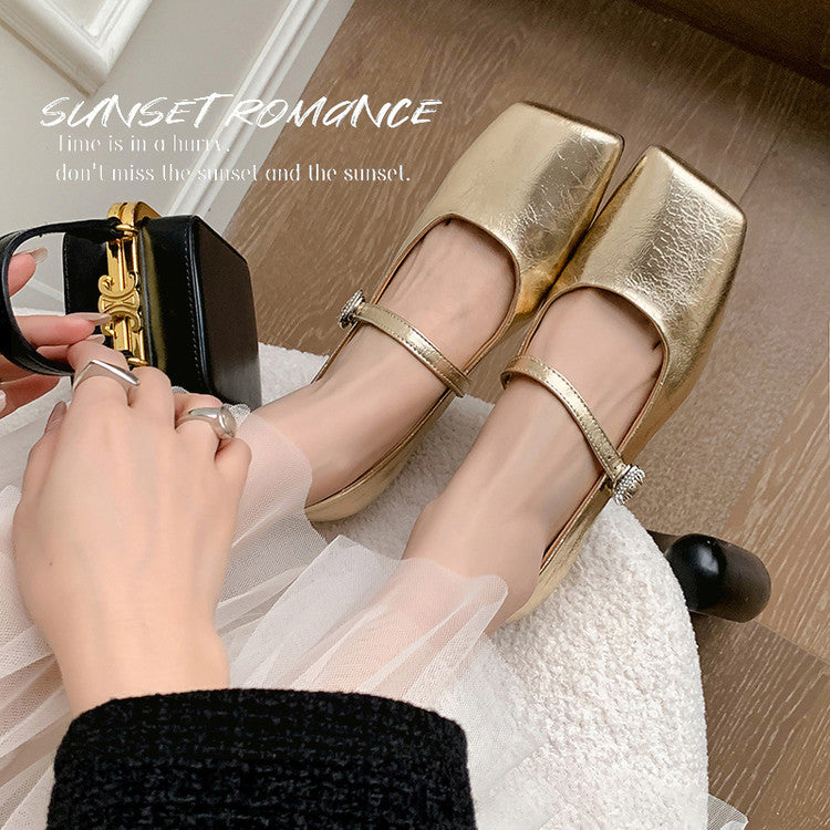 Karin Luna In Stock Spot Goods Vintage Mary Jane Single Strap Shoes