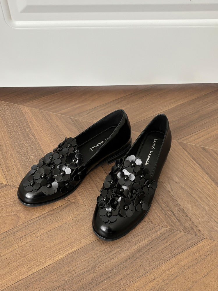 Karin Luna Casual Shoes Series~  Spot Goods In Stock Floral British Style Deep Mouth Single Shoes