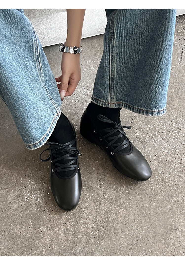 Karin Luna Round Toe Internal Height Increase Lace-up Ankle Boots