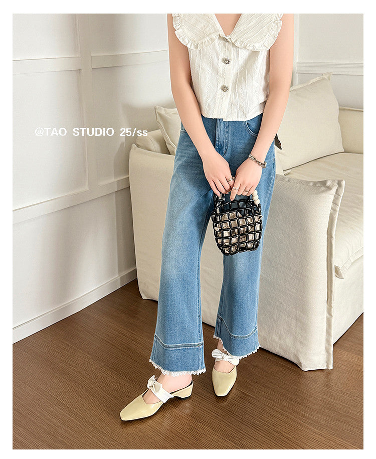 Karin Luna In Stock In Stock  Fluffy feel Bowknot Closed-Toe Slippers