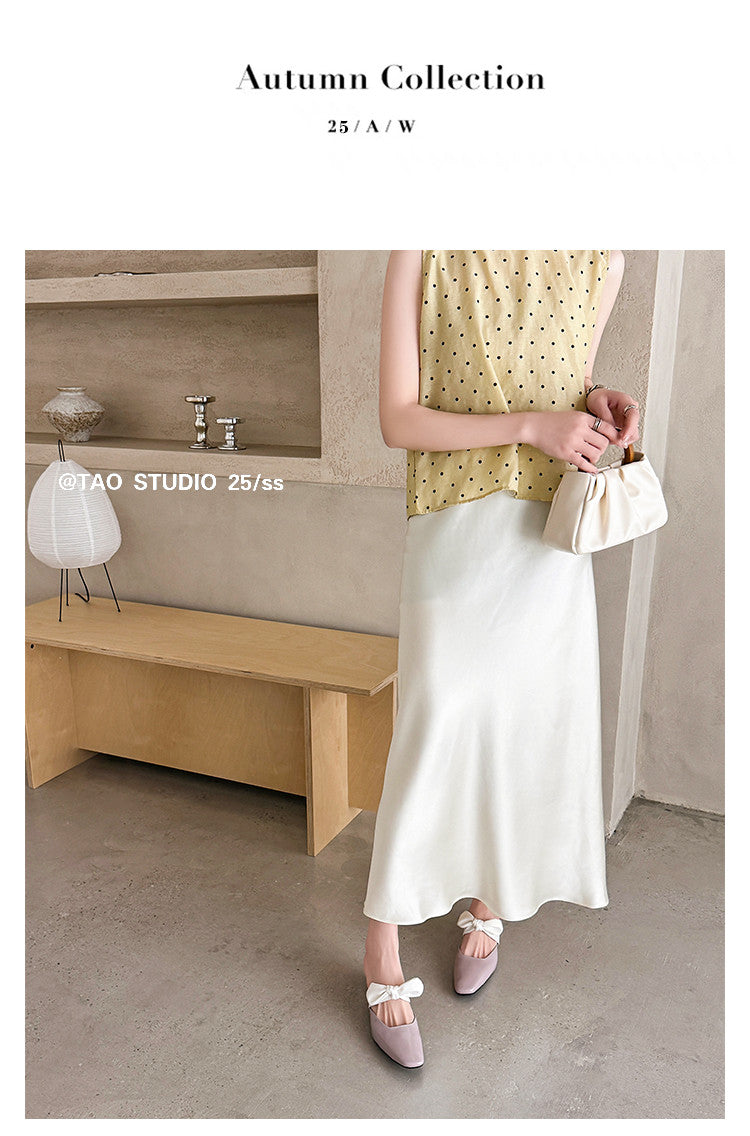 Karin Luna In Stock In Stock  Fluffy feel Bowknot Closed-Toe Slippers