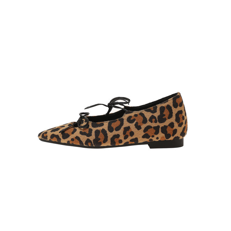 Karin Luna In Stock Spot Goods  Hot-selling Element Bowknot Square Toe Pointed Toe Single Shoes