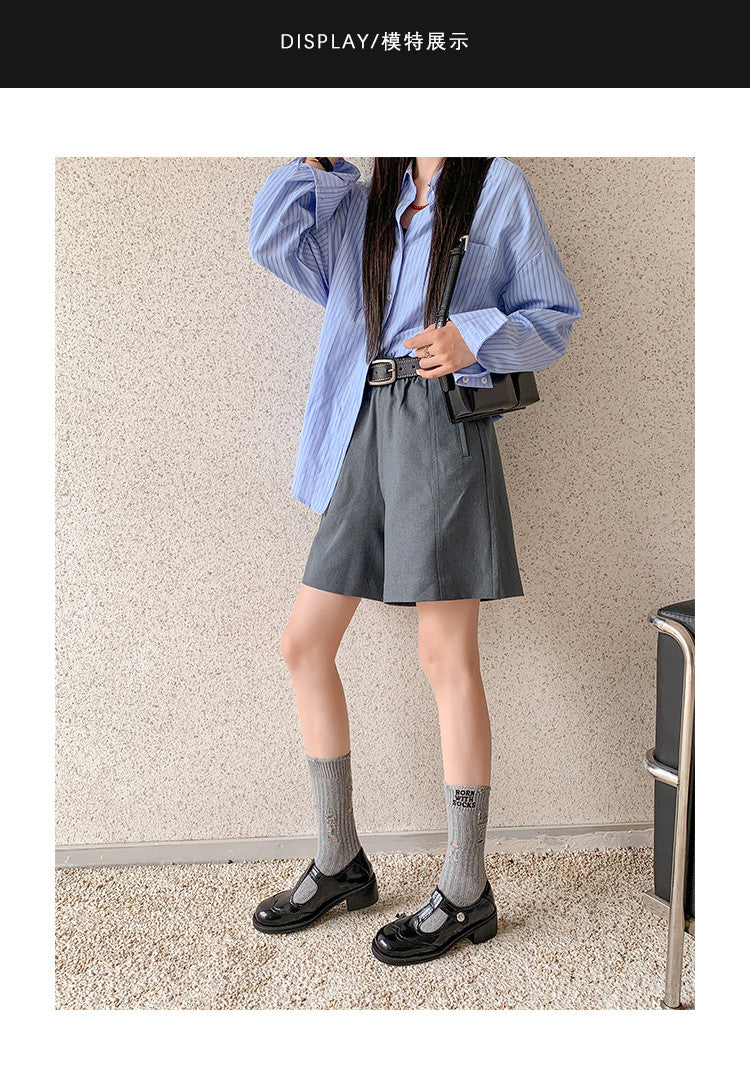 Karin Luna In Stock Spot Goods  Color Matching t Round Toe British Style Single Shoes