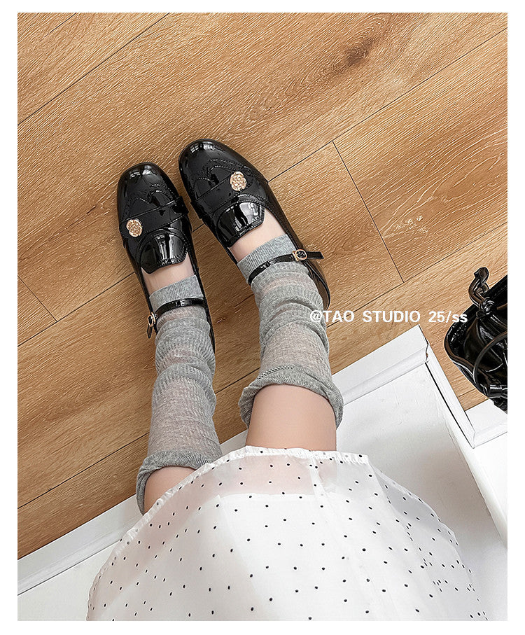 Karin Luna In Stock In Stock Vintage Mary Jane Series·Single Strap Flats