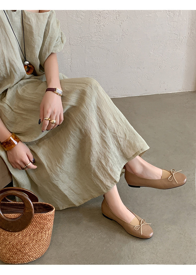 Karin Luna Full Layer Inside and Out~Basic Versatile Bow Hidden Heel Shoes