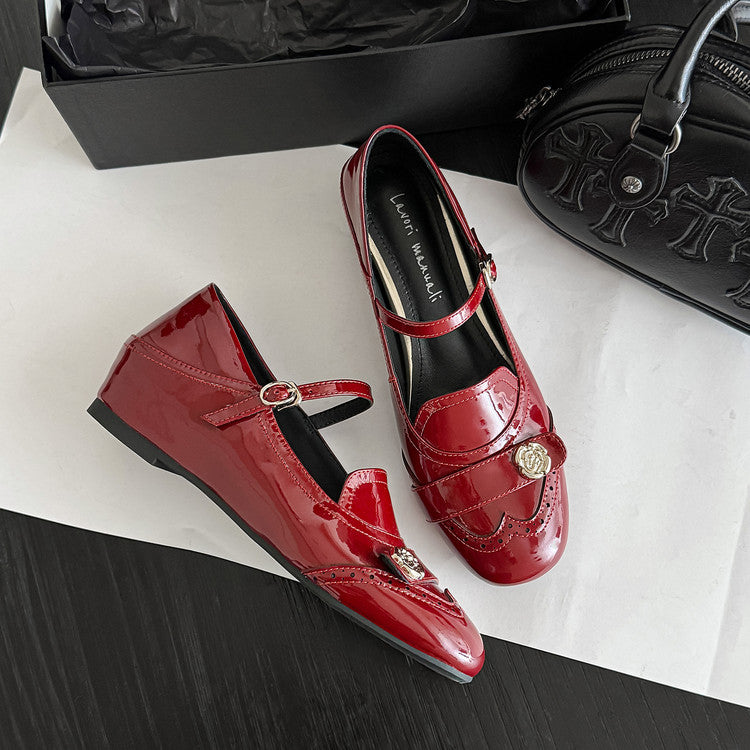 Karin Luna In Stock In Stock Vintage Mary Jane Series·Single Strap Flats