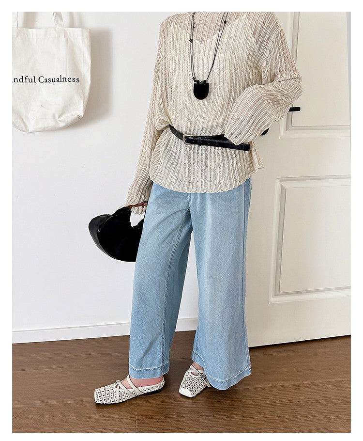 Karin Luna In Stock Spot Goods  Hot-Selling Square-Toe Woven Pig Nose Closed-Toe Slippers