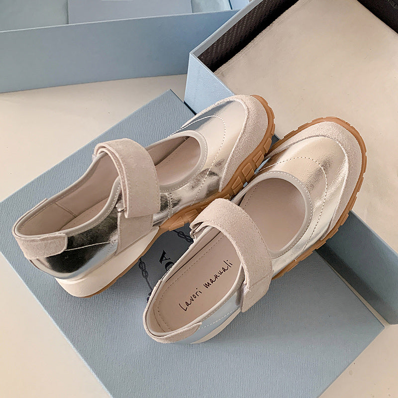 Karin Luna Casual Sports Bottom  Magic Tape Round Toe Casual Style Single Shoes