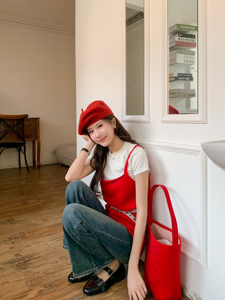 Karin Luna In Stock Spot Goods One-Strap Height-Increasing Belt Buckle Single Shoes