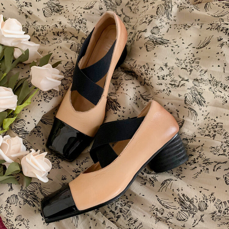 Karin Luna In Stock  Spot Goods  Lost in a Flash~Full Grain Leather Inside and Out Pig Nose Style Mainly Recommended Popular Ballet Shoes