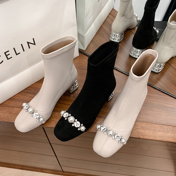 Karin Luna Hot-Selling In Stock  Dynamic Rhinestone One-Strap Vintage Style  Slimming Leggings
