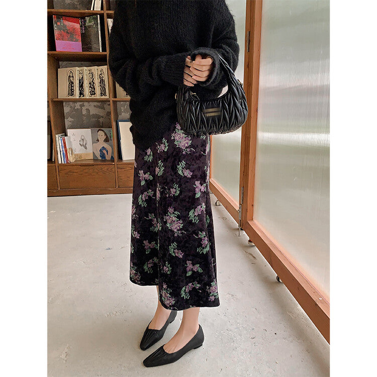 Karin Luna fell in love at first sight~ Spot Goods  Spot Goods Vintage Wrinkled Hollow Soft Sheepskin Elegant Versatile Single Shoes