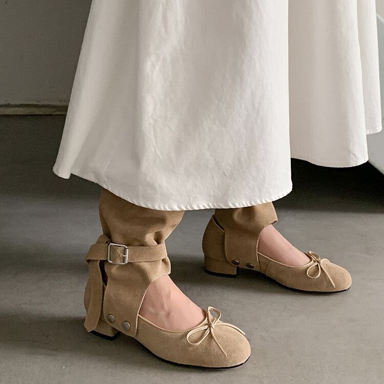 Karin Luna In Stock In Stock  Convertible Boots+Mary Jane  Sweet Bowknot Large Tube