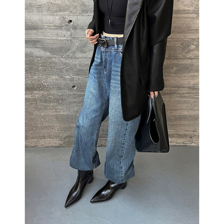 Karin Luna Elegant Pointed Toe Hidden Wedge Short Boots
