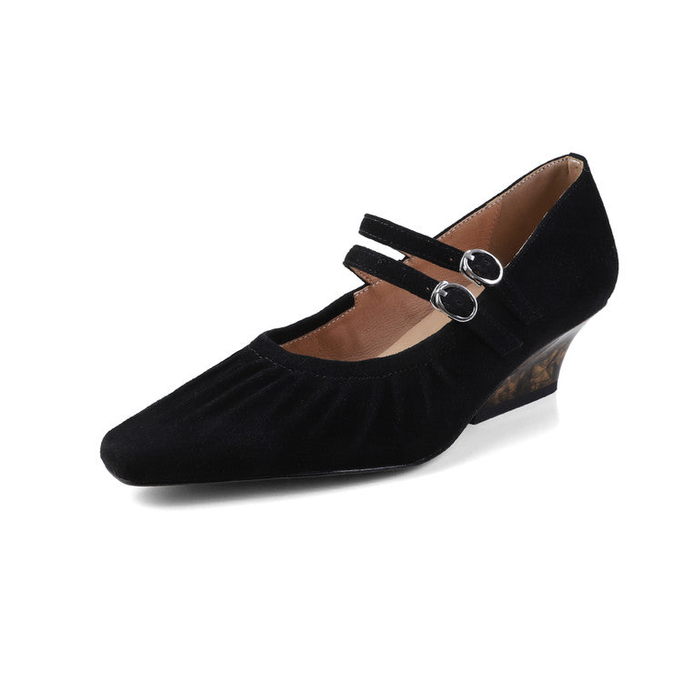 Karin Luna Full Leather Inside and Out Popular Element Amber Heel Elegant French Style Single Shoes