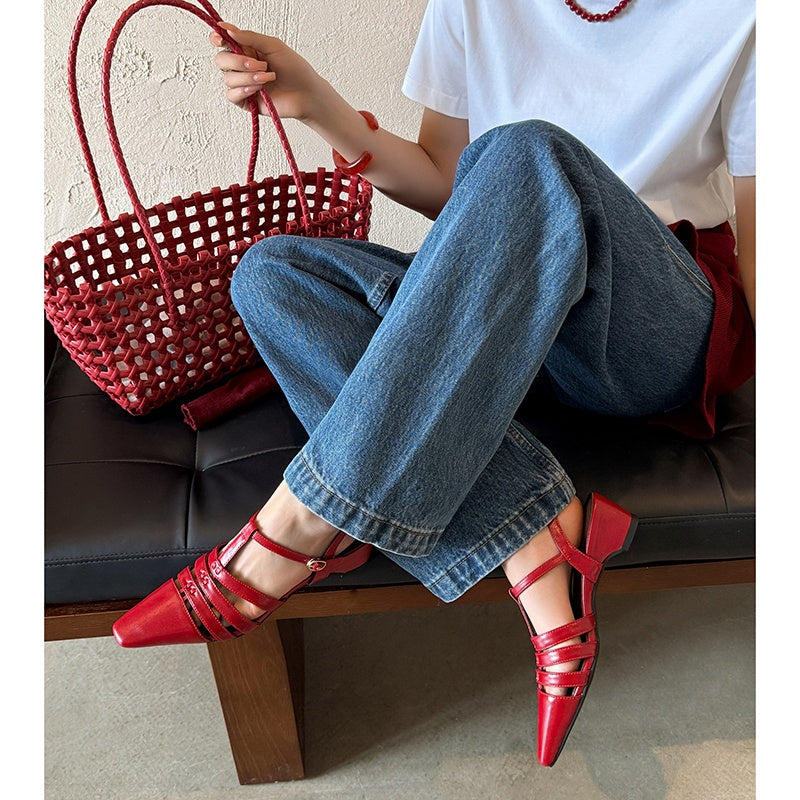 Karin Luna Classic Old Money Style Closed Toe Sandals