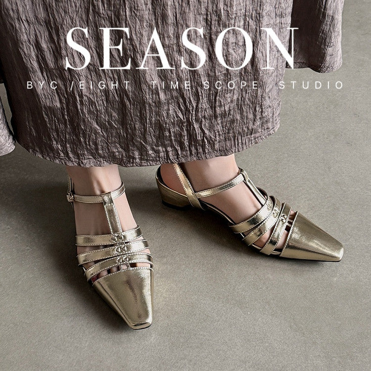 Karin Luna Classic Old Money Style Closed Toe Sandals