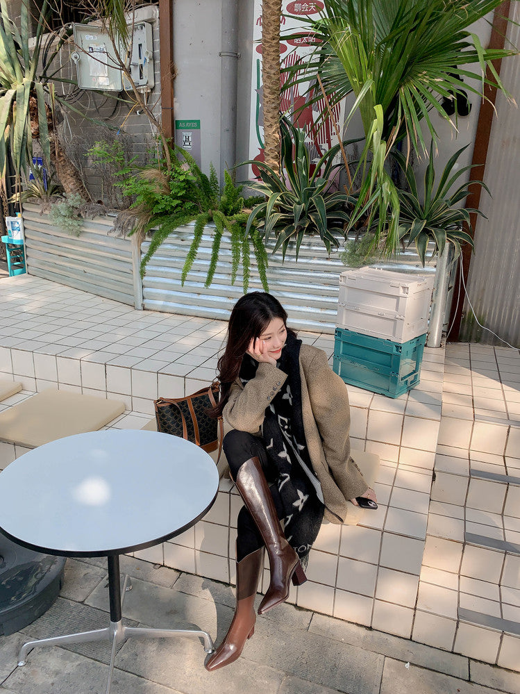 Karin Luna In Stock  Temperament Style v High Heel Long Boots