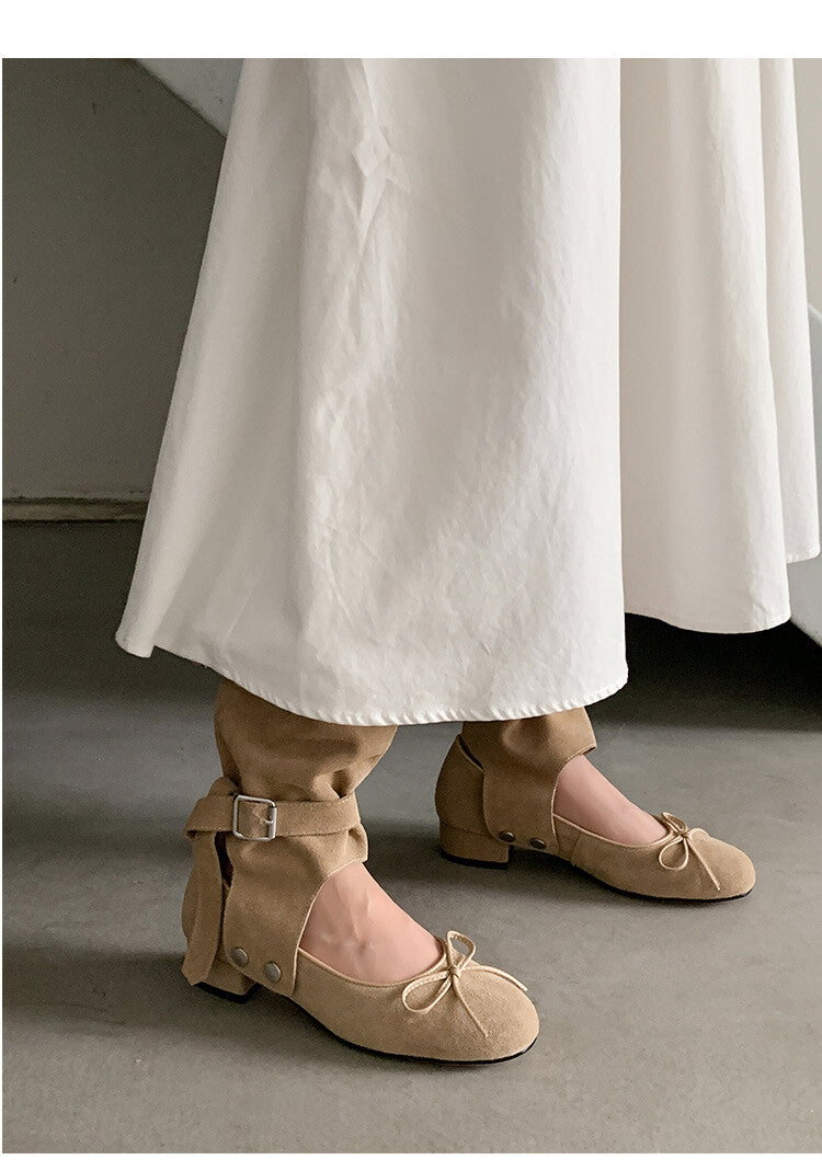 Karin Luna In Stock  Summer  Popular  Detachable Two-Way Vintage Mary Jane Plus Tube Long Boots
