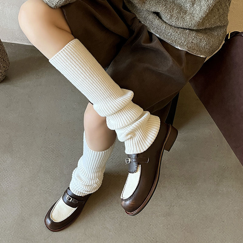 Karin Luna Casual Shoes Series~  In stock Classic color-blocking British style deep-mouth single shoes