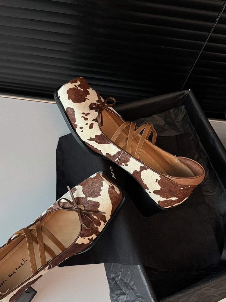 Karin Luna Hot Item Hot Item Xiaohongshu Hot Item  Comes with Bowknot Mary Jane Flats