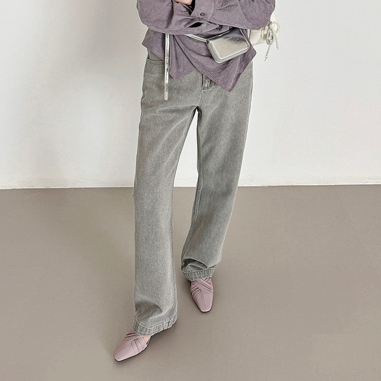 Karin Luna In Stock In Stock Basic Elegant Fairy Style Small Square Toe Sheepskin Slippers