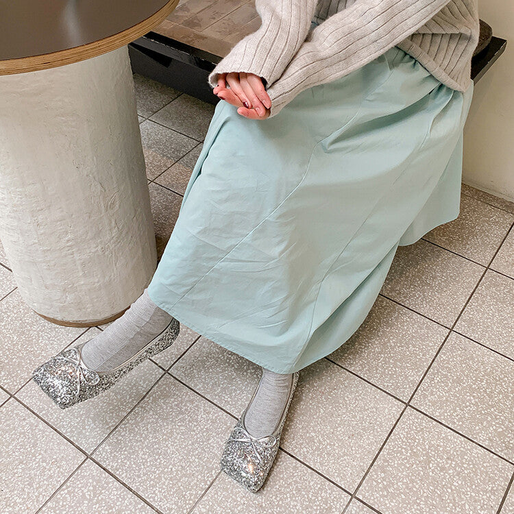 Karin Luna In Stock Spot Goods  Hurry up and grab this hot item!！Square-Toed Flat Granny Shoes