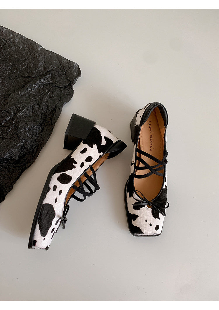 Karin Luna Hot Item Hot Item Xiaohongshu Hot Item  Comes with Bowknot Mary Jane Flats