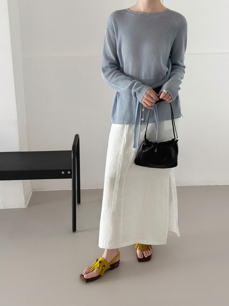 Karin Luna  Tassel Series~Spot Goods  In-stock Clip-toe Square Toe Sandals